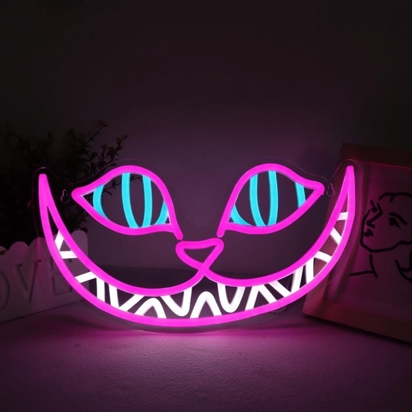 Other - Cheshire Cat Neon Signs Alice in Wonderland Neon Light for Wall Art Decoration